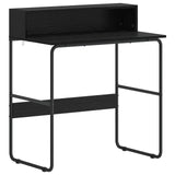 Desk with Storage Black Oak 80 x 50 x 91 cm 8008020