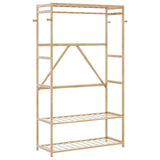 Clothes Rack with Shelves 110x40x175 cm Bamboo 4008924