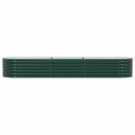 Garden Raised Bed Green 320 x 80 x 44 cm Steel 42008128