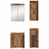 Bathroom Furniture Set TULUM 4 pcs Old Wood 60 x 34 x 63 cm 3398052