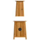 2 Piece Bathroom Furniture Set Solid Wood Pine 3223458