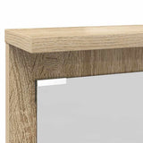 Wall-Mounted Coat Rack with Shelf Sonoma oak 84 x 10 x 80 cm 874493
