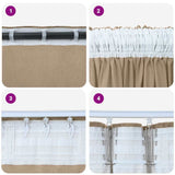 Velvet Curtains 2 pcs Champagne 245 x 140 cm Velvet 4107711