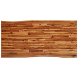 3 Piece Dining Set with Live Edge Solid Wood Acacia 3157527