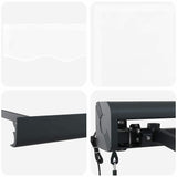 Retractable Awning Manual White 300 x 250 cm Fabric, Metal 3330084