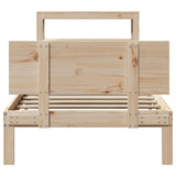 Bed Frame with Headboard without Mattress 90x190 cm Single 3306072
