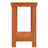 Work Bench with Shelf Wax Brown 80 x 50 x 80 cm Solid Pine Wood 870298