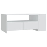 Coffee Table White 102x55x42 cm Engineered Wood 810917