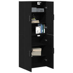 Wall Mounted Cabinet 2 pcs Black oak 69.5 x 34 x 90 cm 3333102