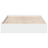 Bed Frame with Drawers without Mattress White 140x200 cm 3280657