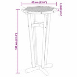 Garden Bar Table 60x105 cm Solid Wood Acacia 319698