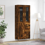 Highboard Smoked Oak 69.5x34x180 cm Engineered Wood 3198454