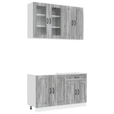 Kitchen Unit KALMAR 4 pcs Grey Sonoma Engineered Wood 3438301