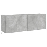 TV Wall Cabinets with LED Lights 2 pcs Concrete Grey 60x35x41 cm 837309