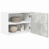 Hanging Cabinet 2 pcs Concrete Grey and White 50 x 31 x 40 cm 884153