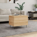 ZNTS Coffee Table Sonoma Oak 60x44.5x45 cm Engineered Wood 830951