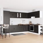 Kitchen Cabinet with Door Kalmar 2 pcs Black 80 x 46 x 81.5 cm 3315002