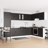 Kitchen Cabinet with Door Kalmar 2 pcs Black 80 x 46 x 81.5 cm 3315002