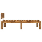 Single Bed Frame with Headboard ROSTOCK Natural 100 x 200 cm 903459