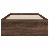 Bed Frame with Drawers without Mattress Brown Oak 100x200 cm 3280425