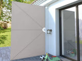 Collapsible Terrace Side Awning Cream 400x200 cm 44570