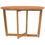 Garden Dining Table Round 110x75 cm Solid Wood Acacia 4108135