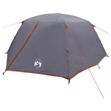 Backpacking Tent Grey and Orange 4-Person 42017414