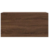 Bathroom Wall Cabinet Brown Oak 80x25x40 cm Engineered Wood 860091