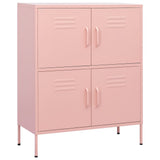 Storage Cabinet Pink 80x35x101.5 cm Steel 336139
