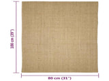Sisal Rug for Scratching Post 80x100 cm 3203415