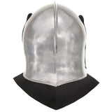 Medieval Knight Helmet Antique Replica LARP Silver Steel 286220