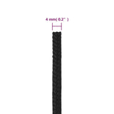 Boat Rope Full Black 4 mm 500 m Polypropylene 152490