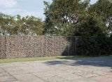 Gabion Basket with Cover 1000x50x150 cm Galvanised Iron 3295163