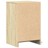 Bedside Cabinet with LED Lights Sonoma Oak Engineered Wood 852002