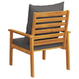 Garden Sofa Chair 2pcs with Cushion Solid Wood Acacia 366376