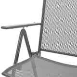 Reclining Chair Set of 2 Anthracite E-coated, powder-coated steel 42716