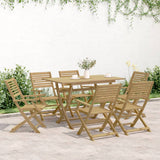 7 Piece Garden Dining Set Solid Wood Acacia 3295000