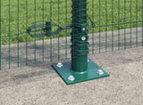 Welded Wire Fence with Concrete Base 50 x 1.2 m 3352475