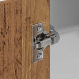 Hanging Cabinet with Storage Old Wood and White 57 x 57 x 80 cm 884296