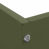 Lawn Edging 6 pcs Olive Green 60 x 60 x 13 cm Steel 874737