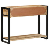 Console Table 100x35x75 cm Solid Rough Wood Mango 4015929
