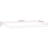 Desk Top 110x80x3.8 cm Rectangular Solid Wood Acacia Live Edge 370317