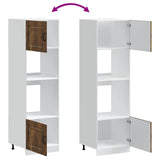 Oven Cabinets 2 pcs Kalmar Smoked Oak Engineered Wood 3315036