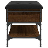 Shoe Bench Brown Oak 62x42x45 cm Engineered Wood 835191