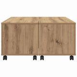 Coffee Table Artisan Oak 75 x 75 x 38 cm Engineered Wood 875481