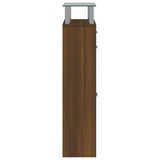 Shoe Cabinet Brown Oak 63x24x104 cm Engineered Wood 342569
