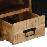 TV Cabinet 100x30x40 cm Solid Rough Wood Mango 4013589