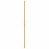 Walk-In Shower Wall Folding Gold 80 x 6.5 x 190 cm 42017970