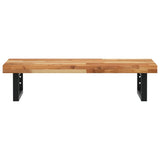 Basin Shelf Wall Mounted Steel and Solid Wood Acacia 3302743
