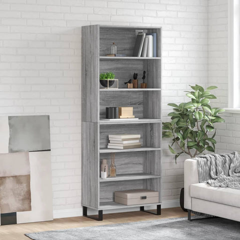 Highboard Grey Sonoma 69.5x32.5x180 cm Engineered Wood 3189603